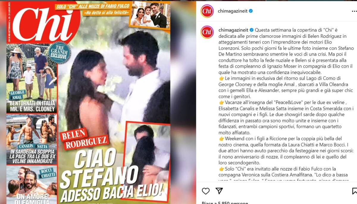 Belen Rodriguez E Stefano De Martino è Addio Le Foto Compromettenti Di Chi Quotidianpost 